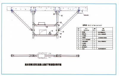 抗震支架安裝示意圖